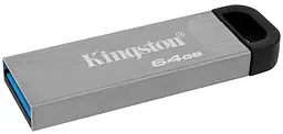 Flash Drives Kingston DataTraveler Kyson 64GB USB 3.2 (DTKN/64GB) Silver/Black (6622888) - мініатюра 4