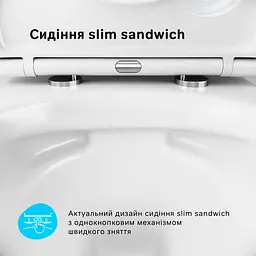 Унітаз підвісний AM.PM Sense FlashClean із сидінням з мікроліфтом C741701SC - мініатюра 5
