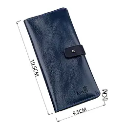 Гаманець унісекс зі шкіри алькор SHVIGEL 16201 синій - мініатюра 7