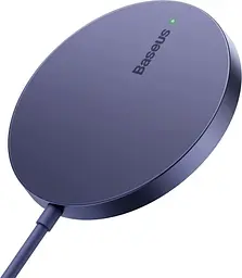 Бездротовий зарядний пристрій Baseus Simple Mini3 Magnetic Wireless Charger 15W Purple (CCJJ040205) [90317] - мініатюра 3
