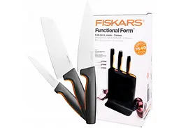 Набір кухонних ножів з пластиковим блоком Fiskars Functional Form ™ 3 шт 1057555 - мініатюра 9