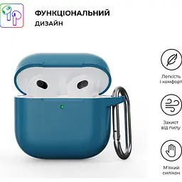 Чохол ArmorStandart Hang Case для Apple AirPods 4 Lake Blue (ARM81281) [118648] - мініатюра 2