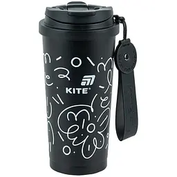 Термокружка Kite 550 мл, чорна (K25-1226-1)