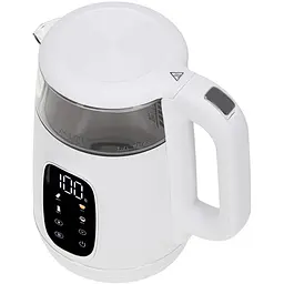 Електрочайник Adler AD 1305 white silver 1850-2200Вт/ 1.7л/ скло/ встановлення температури/ - мініатюра 2