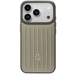 Чохол TPU+Metal Rimowa Style (AAA) для Apple iPhone 17 Pro / 18 Pro (6.3") Titanium