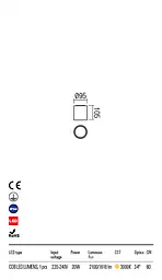 Стельовий світильник XIA PL LED COB 20W IP54 DG 3000K (RO) (5.1.2) Redo 9581 - мініатюра 3