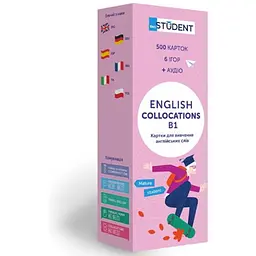 Настільна гра English Student Картки для вивчення англійської мови English Student Collocations В1 (укр.) (591226001)