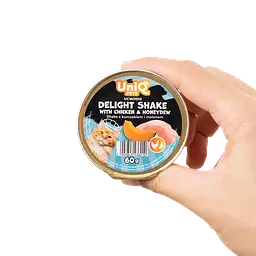 Кремовий вологий корм для кішок UNIQ PETS CAT WET FOOD DELIGHT SHAKE з куркою та медовою динею, 60 г - мініатюра 9