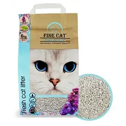 Наповнювач для котів Fine Cat бентонітовий 6 кг- лаванда
