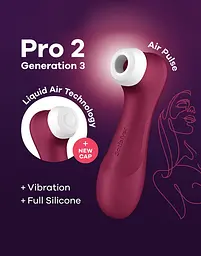 Стимулятор Satisfyer Pro 2 Generation 3 with Liquid Air Вакуумний кліторальний 3 покоління - мініатюра 6