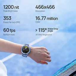 Mibro Смарт-часи GS Active 2 46мм, 1.32", 466x466, AMOLED, BT 5.3, GPS, 5 ATM, темно-сірий - мініатюра 8