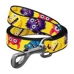 Повідець для собак WAUDOG Nylon "Мохнаті монстри" M Ш 20 мм Д 200 см (757-4050)