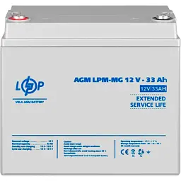 Акумулятор LogicPower AGM-MG 12V [12V/33Ah/396Wh] [6558] [109180] - мініатюра 2