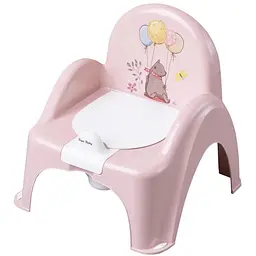 Дитячий горщик-стільчик Tega Baby Лісова казка з музикою світло-рожевий