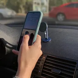 Тримач в машину Baseus Hollow Magnetic Car Mount Vertical Type срібний (28272) - мініатюра 4