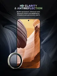 Захисне скло для камери Samsung Galaxy S24 Plus 5G (SM-S926), Supreme BI, жовтий колір, з рамкою, глянцеве скло для захисту лінз, протиударне, прозоре, з клейовим шаром по контуру, не впливає на якість фото, ArmorStandart (ARM76613) - мініатюра 4