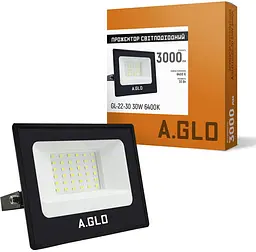 Прожектор світлодіодний A.GLO GL-22-30 30 W 6400 K - мініатюра 2