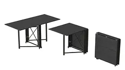 Стіл-книга трансформер Оріон 2 Ferrum-decor 750x1520x730 Чорний метал ДСП Сосна Кембра 16 мм (FRD-104585) - мініатюра 4