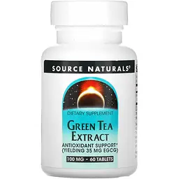 Екстракт зеленого чаю Source Naturals Green Tea Extract 60 таблеток