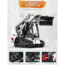 Конструктор Reobrix Mechanical Міні-навантажувач з пультом (22004) [160327] - мініатюра 10