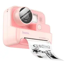 Дитяча цифрова фотокамера Polaroid HOCO DV200 миттєвого друку з термопринтером 48 МП 800 мАч Рожевий - мініатюра 2