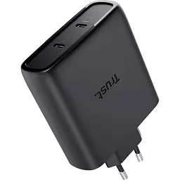Зарядний пристрій Trust Maxo 100Вт, GaN, 2xUSB-C ,PD/PPS (25527_TRUST) - мініатюра 3