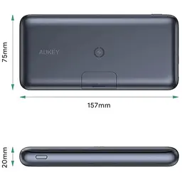 Повербанк Aukey PBWL03 20000 mAh Wireless Qi PD/QC 3.0 (117300) - мініатюра 4