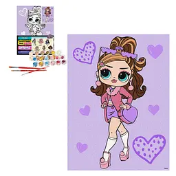 Набір для розпису по номерах для дітей L.O.L. Surprise! Tweens Fancy Gurl 30х40см