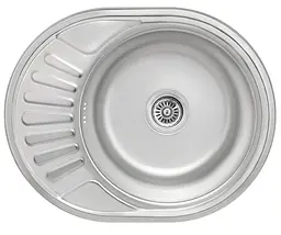 Кухонна мийка Brinex 5745 0,8 мм, врізна BRIN5745MDEC08