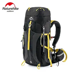 Рюкзак туристичний Naturehike NH16Y020-Q 55 л чорний (6927595787915) - мініатюра 1