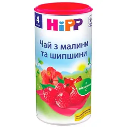 Дитячий чай HiPP з малини і шипшини 200 г (9062300104469)