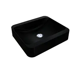 Умивальник Miraggio GENEVA BLACK (8813464) Mirasoft, Матовий, Врізний, Чорний - мініатюра 1
