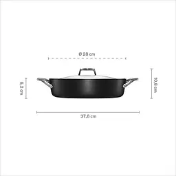 Сотейник з кришкою Fiskars Taiten 28 см (1066950) - мініатюра 6