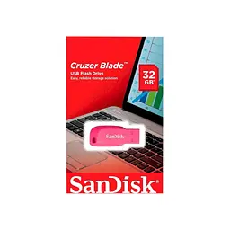 USB флеш накопичувач SanDisk 32GB Cruzer Blade Pink USB 2.0 (SDCZ50C-032G-B35PE) - мініатюра 3