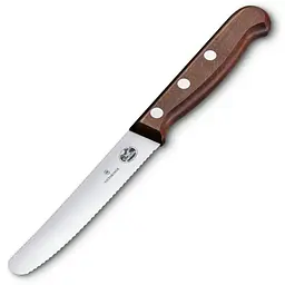 Кухонный нож Victorinox Wood Tomato and Table лезвие 11см мин. из деревьев. ручкой в ​​подар.