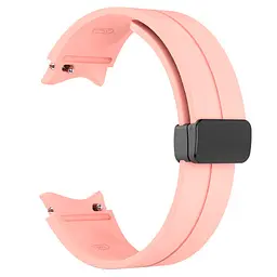 Ремінець для Samsung Galaxy Watch 6 40mm 6 44mm - рожевий ширина кріплення 20мм силікон Watchbands Cls-black (W33-7W432432) - мініатюра 3