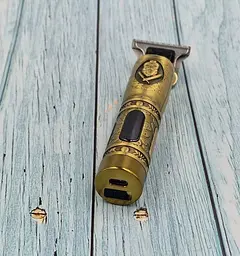 Машинка для стрижки волосся XPRO 90393 професійна бездротова з насадками жовта (41480-90393_370) - мініатюра 2