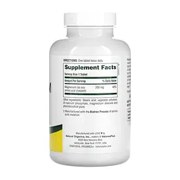 Хелатный магний 200 мг Magnesium 200mg - 180 tabs - миниатюра 2
