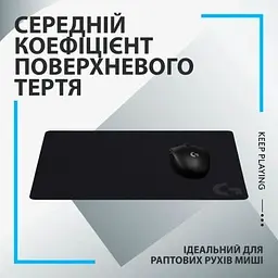 Килимок для мишки Logitech G240 Gaming Mouse Pad Black (943-000785) - мініатюра 6