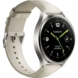 Смарт-годинник Xiaomi Watch 2 Titan Gray Case with White Leather Strap (BHR9306GL) - мініатюра 3
