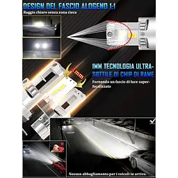 Автомобільні LED лампи Світлодіодні XELORD H4 6500K (2 шт.) - мініатюра 2