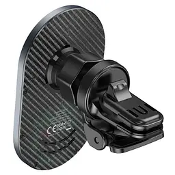 Автотримач для телефона з БЗП Hoco CA91 Magic magnetic wireless fast charging car holder сірий - мініатюра 3