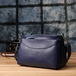 Жіноча шкіряна сумка з жорстким дном Vintage 27х16х11 см sum0027560 - мініатюра 10