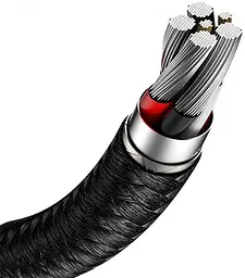 Кабель Baseus Cafule Series Metal Data Cable USB to Type-C 66W 1m Black - мініатюра 4