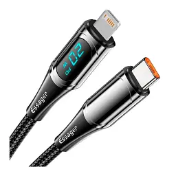 Дата кабель USB-C to Lightning 2.0m 20W Digital Display black Essager (EXCTL-YDA01) - мініатюра 3