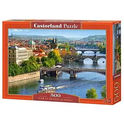 Пазл Castorland puzzle Погляд на мости у Празі, Чехія, 500 ел. (B-53087)
