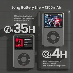 MP3-плеєр 128 GB з Bluetooth Innioasis Y1 Black - мініатюра 3