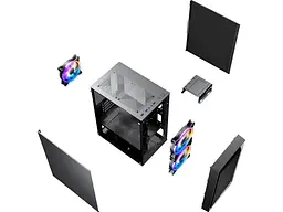 Корпус 1stPlayer BS-2-3F1-BK - мініатюра 12