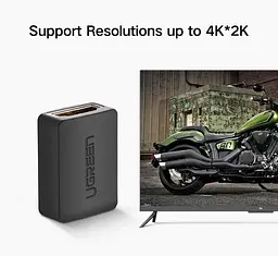 Адаптер Ugreen HDMI Female to Female Adapter for Extension Black (20107) - мініатюра 6