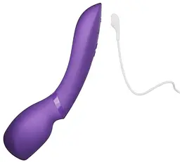 Смарт-вібромасажер We-Vibe Wand 2 Purple, дуже потужний, функція Smart Silence - мініатюра 4